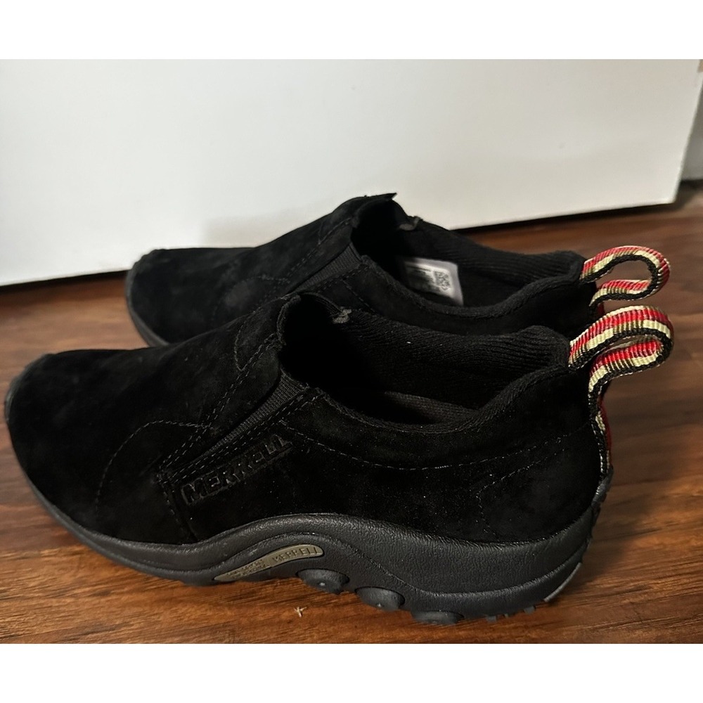 Merrell Jungle Women's 8 US Moc Suede Leather Water Proof Shoes Black
